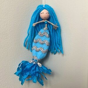 Handmade Mermaid Ornament - Enchanting Coastal Decor!